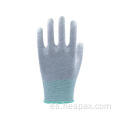 Guantes de recubrimiento PU gratis de Hespax DMF Electrónico mayorista